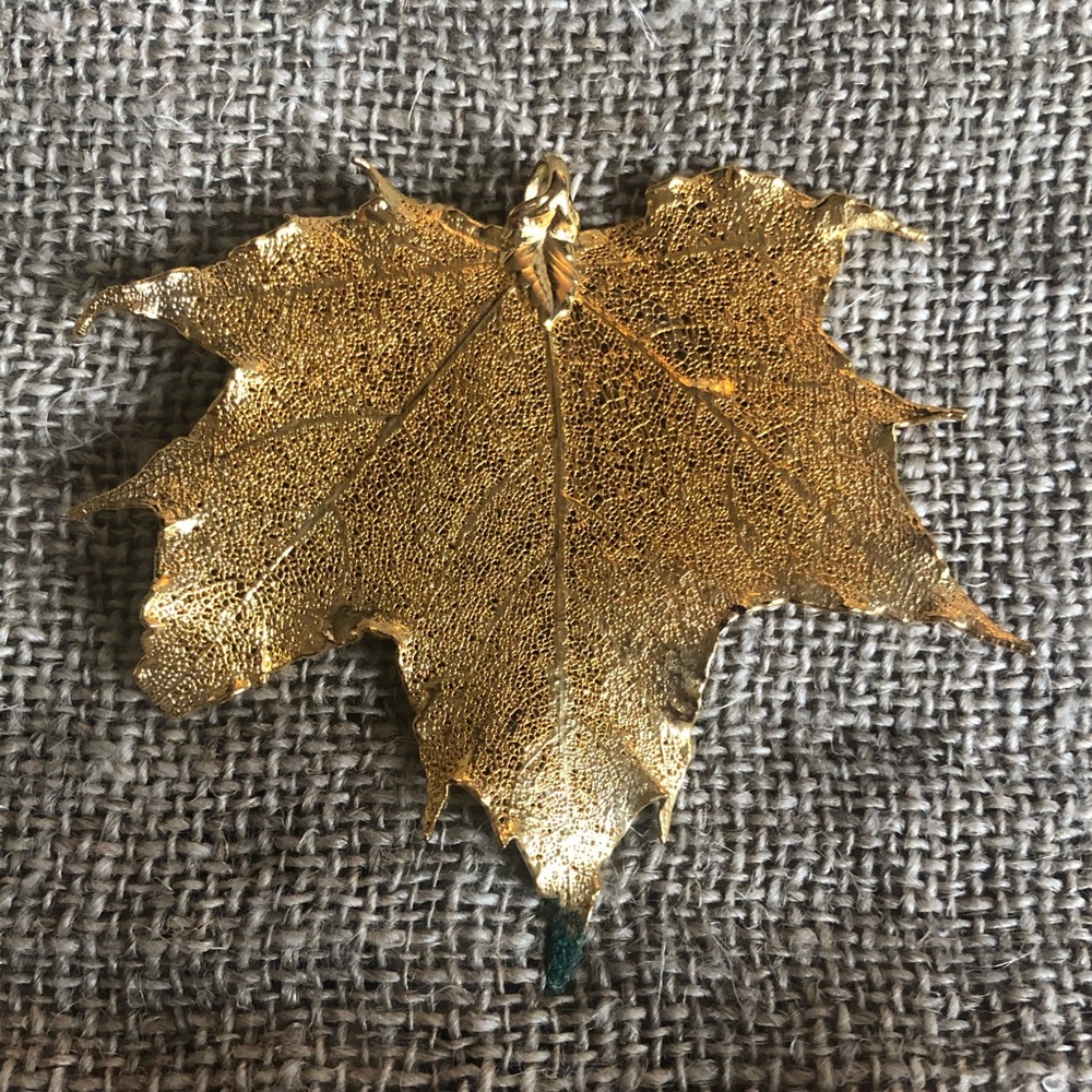 Gold dipped leaf